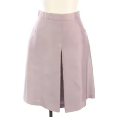ブルマリン Blumarine スカート シルク混 ひざ丈 フレア I40 紫 ラベンダー /TKのサムネイル