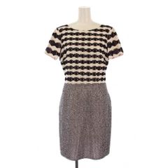 新品タグ付 missoni ミッソーニ ニットワンピース ブラック×マルチ