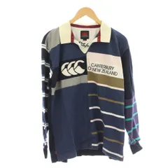 カンタベリー CANTERBURY シャツ M 青 ブルー 長袖 クレイジーパターン 襟付き /KGのサムネイル