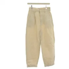 リー LEE デニム ジーンズ M アイボリー プリーツ ワイドシルエット クロップド丈 LB9538 /KG