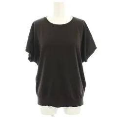 UNFILO アンフィーロ 24SS コンパクトニットT カットソー 半袖 薄手 M 茶 ブラウン KRUMCM0420 /HNのサムネイル
