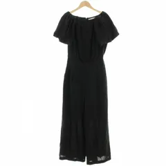 ジャスグリッティー JUSGLITTY 23SS フェイクリネンロンパース オールインワン パンツ 半袖 パフスリーブ 1 黒 ブラック 43275770 /☆Gのサムネイル