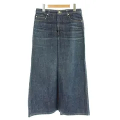 アーペーセー A.P.C. スカート S インディゴ ロング丈 フロントスリット 無地 /APのサムネイル