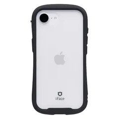 iFace Reflection iPhone 17e/16e ケース クリア 強化ガラス(ブラック)【アイフェイス iphone17e iphone16e ケース アイフォン17e アイフォン16e カバー スマホケース 透明 黄変防止 耐衝撃 ストラップホ