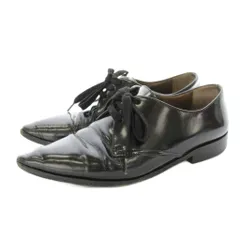 マルニ MARNI ポインテッドトゥレースアップシューズ ダービーシューズ レザー 36 黒 ブラック /KUのサムネイル