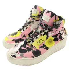 エムエスジーエム MSGM スニーカー 花柄 薔薇 ハイカット 37 白 ピンク /☆Gのサムネイル