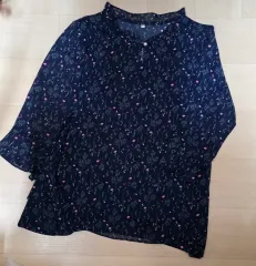 ネイビー ブラウス Tシャツ