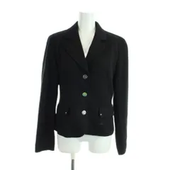 クレージュ courreges ジャケット 上着 11 黒 テーラードカラー 長袖 フラップポケット /JPのサムネイル