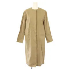 セオリーリュクス theory luxe HEAVY.LINEN.BLEND LIVA.B.STR スプリングコート ノーカラーコート 春アウター 32 ベージュ 03-9109651-040-032 /TKのサムネイル