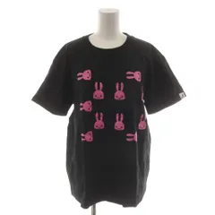 キューン CUNE Tシャツ カットソー M 黒 ブラック 半袖 プリント /RRのサムネイル