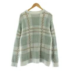 ジェラートピケ gelato pique homme BLOOM 22AW チェック柄ジャガードプルオーバー 長袖 ルームウェア M 水色 PHNT225964 /KUのサムネイル
