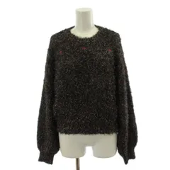 スナイデル SNIDEL 24AW ハートモチーフニットプルオーバー セーター F グレー ハート柄 ラウンドネック 長袖 SWNT244171 /KG