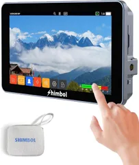 新品 Shimbol M5 カメラ モニター 5.5インチ タッチスクリーン高輝度1200nits ビデオモニター 4K HDR HDMI 1920x1080 IPS| 3D LUT| DSLRカメラ、ハンドヘルドスタビライザー、フィルムビデオ作成に対応のサムネイル