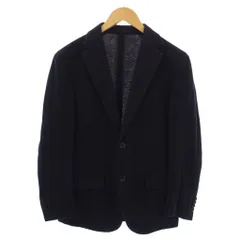 麻布テーラー azabu tailor ANGELICO生地 テーラードジャケット シングル 2B 46A 紺 /BMのサムネイル