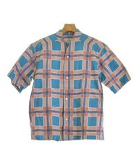 sasquatchfabrix 17SS ハーフジップシャツ 青 リネン - メルカリ