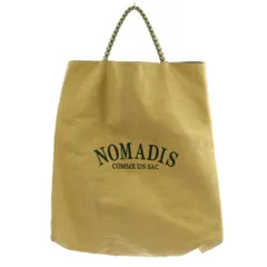 ノマディス NOMADIS ハンドバッグ トートバッグ メッシュ ロゴ ベージュ 緑 グリーン /AN18のサムネイル