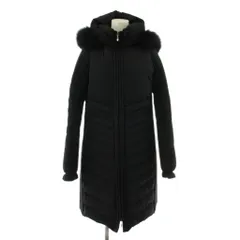 ジョルジュレッシュ GEORGES RECH ダウンコート ロング フード ジップアップ ブルーフォックスファー 36 黒 ブラック PHUVM-80110 /KUのサムネイル
