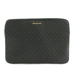 マイケルコース MICHAEL KORS クラッチバッグ セカンドバッグ 総柄 PVC チャコールグレー /AN22のサムネイル
