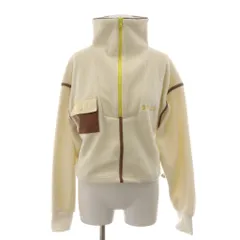 スタウド STAUD フリース ハーフジップジャケット XS 白 ホワイト ハイネック 長袖 3610900337 /RR