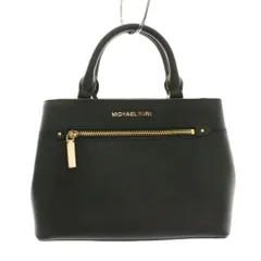 マイケルマイケルコース Michael michael kors ハンドバッグ レザー 黒 ブラック ジップポケット /YMのサムネイル