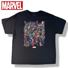 [MARVEL] 마블 유니버스 캐릭터 집합 공식 블랙 2XL 빅 사이즈