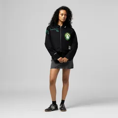 ミッチェルネス メンズ アウター ジャケット・ブルゾン Womens Mitchell Ness Black Boston Celtics FullZip Mechanic Jacket Cel Blのサムネイル