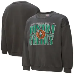 ミッチェルネス メンズ アウター パーカー・スウェット シャツ ダウン フリース Mens Mitchell Ness Black Boston Celtics NBA Downtown Collecのサムネイル