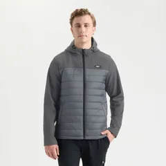 ハーレー メンズ アウター ジャケット・ブルゾン フーデッドジャケット Mens Hurley Stef Softshell Hybrid Hooded Jacket Stone Grey グレーのサムネイル