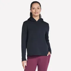 スケッチャーズ レディース トップス Tシャツ パーカー Womenskechers Go Walk Ottoman Cozy Fitunic Hoodie Bold Black ブラックのサムネイル
