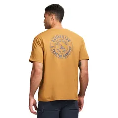 キャタピラー メンズ トップス Tシャツ グラフィック Mens Caterpillar Premium Quality Graphic Tee Brown ブラウンのサムネイル