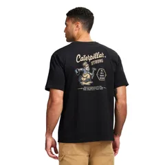 キャタピラー メンズ トップス Tシャツ グラフィック Mens Caterpillar Premium Quality Graphic Tee Black ブラックのサムネイル