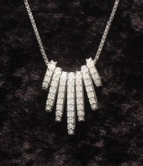 極美品✨スワロフスキー ネックレス 7連 リング クリスタル ライン 