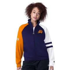 スターター レディース アウター ジャケット・ブルゾン Womenstarter Purple Phoenix Suns Line Up Dolman Raglan FullZip Track Jacのサムネイル