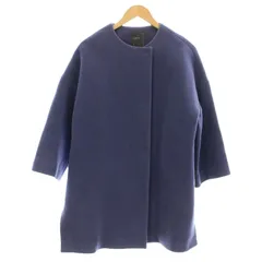 スピック＆スパン ノーブル Spick&Span Noble ノーカラーコート ウール混 コート 35 紫 パープル 19-020-240-7050 /☆Gのサムネイル