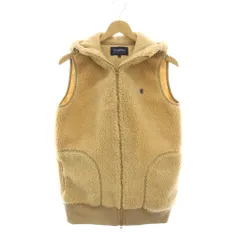ジムフレックス Gymphlex フリースベスト ジップアップ ボア フード付き 12 ブラウンベージュ 12A-HS-004 /YMのサムネイル