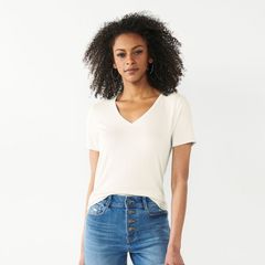 MADISONBLUE✨DEEP V NECK TEE ホワイト サイズ1 - メルカリ