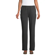 ランズエンド レディース ボトムス カジュアルパンツ ハイウエスト ニット Womens Lands End Sport Knit High Waist Pants Dark Charcoal チャコール