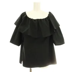 マルティニーク martinique 23AW ラッフルブラウス 半袖 シャツ フリル F 黒 ブラック A0331FB435 /☆Gのサムネイル
