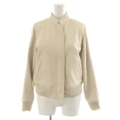 アルアバイル allureville 22SS ラムレザーコンパクトリブブルゾン ジャケット 羊革 2 アイボリー 20221019040 /AN22のサムネイル