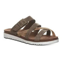ベアパウ レディース シューズ サンダル Bearpaw Rhodes Womenstrappy Slide Sandals Brown ブラウンのサムネイル
