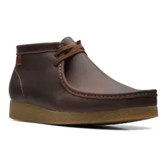 クラークス メンズ シューズ ブーツ・レインブーツ レザー ClarksR Shacre Mens Leather Chukka Boots Beeswax