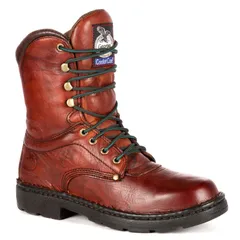 ジョージアブーツ メンズ シューズ ブーツ・レインブーツ Georgia Boots Eagle Light Mens 8in Work Boots Russet Wildwoodのサムネイル