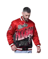 スターター メンズ アウター ジャケット・ブルゾン Starter Mens Red Atlanta Falcons Pass Rush Varsity FullSnap Jacket Red レッドのサムネイル