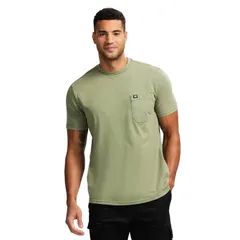 キャタピラー メンズ トップス Tシャツ ロゴ Mens Caterpillar Short Sleeve CAT Logo Pocketee Dusty Olive オリーブのサムネイル