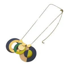 マルニ MARNI ネックレス ペンダント 白 ホワイト 紺 ネイビー ゴールド色 /AN67のサムネイル