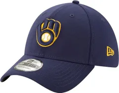 ニューエラ メンズ アクセサリー 帽子 New Era Mens Milwaukee Brewers Navy 39Thirty Stretch Fit Hat NoColor ネイビー