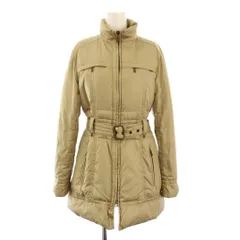 マイケルコース MICHAEL KORS ダウンコート スタンドカラー アウター ロング丈 ジップアップ ベルト ワンカラー 6 ベージュ /BBのサムネイル