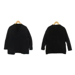 アデュートリステス ADIEU TRISTESSE Luxe リバーシブルコート ノーカラー アウター 38 紺 黒 /YMのサムネイル