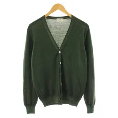 グランサッソ GRAN SASSO Vintage ニットカーディガン 長袖 Vネック ウール 48 カーキ 58101 222793 /KUのサムネイル