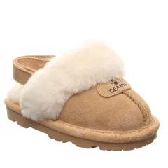 ベアパウ レディース シューズ サンダル スエード Bearpaw Loki Girls Suede SlipOn Slippers Iced Coffee コーヒーのサムネイル